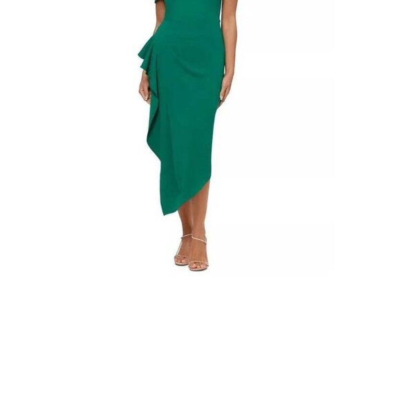 Betsy & Adam Off-the-Shoulder Midi Dress - Petite 12 - Picture 5 of 12